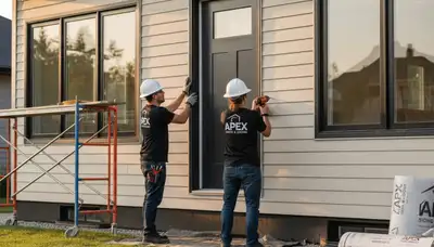 Professional door installation with durable vinyl siding in Virginia Beach, VA