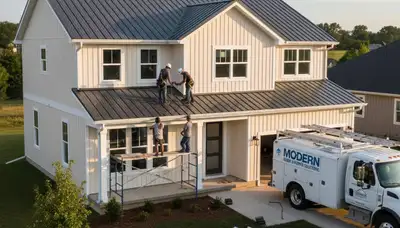 Professional metal roofing installation in Virginia Beach, VA by Next Level Exteriors