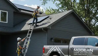 Professional vinyl siding and roof inspection in Virginia Beach, VA home exterior
