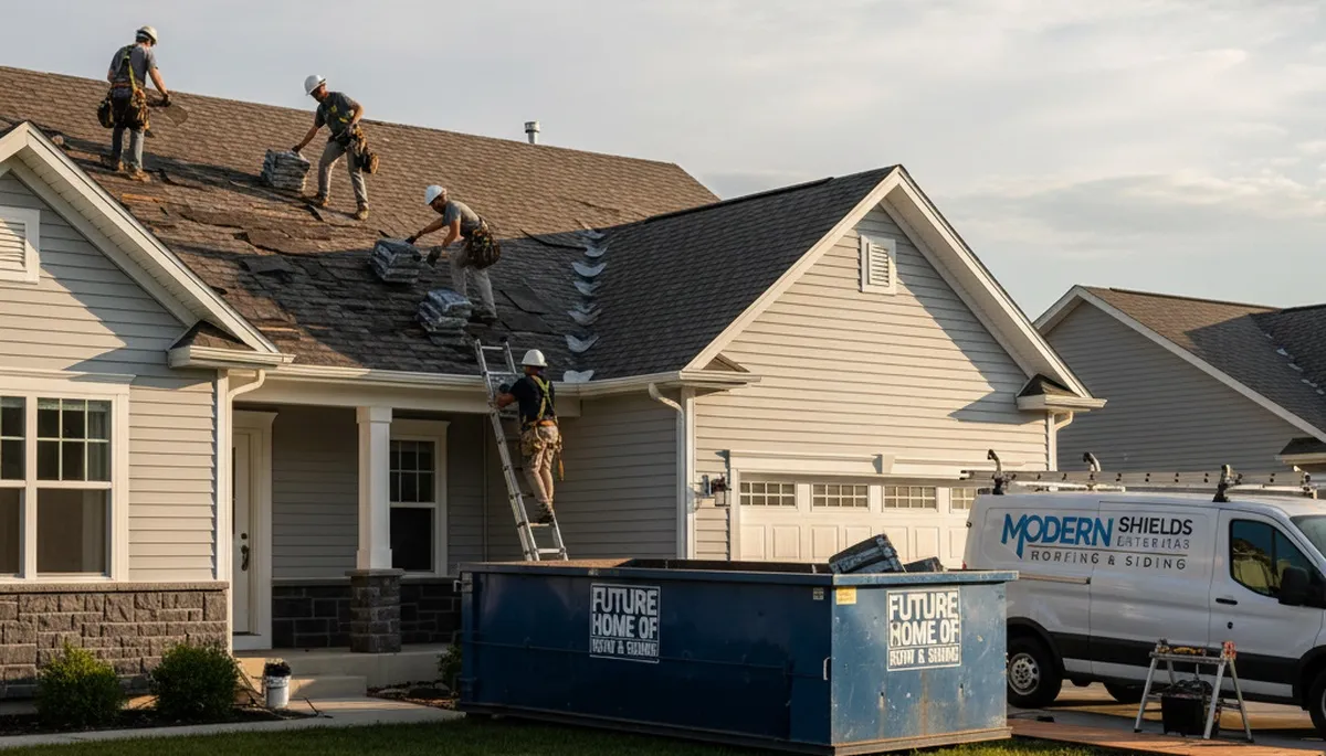 Vinyl siding and roof replacement on coastal home in Virginia Beach, VA by Next Level Exteriors