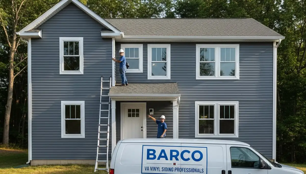 Vinyl siding installation on coastal home in Virginia Beach VA by local exterior remodeling experts