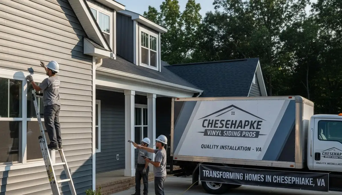 Professional vinyl siding installation on coastal home in Virginia Beach, VA