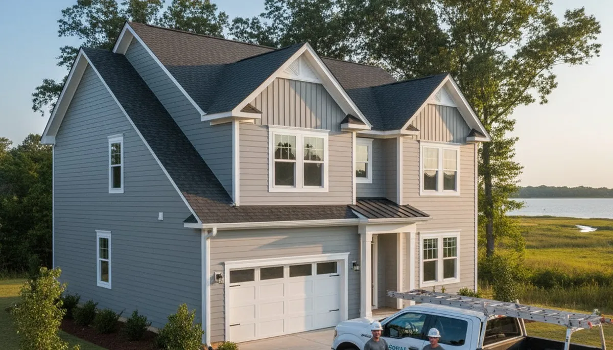 Professional vinyl siding installation on coastal home in Virginia Beach, VA