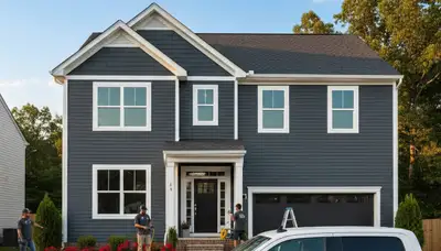 Professional vinyl siding installation on home exterior in Virginia Beach VA