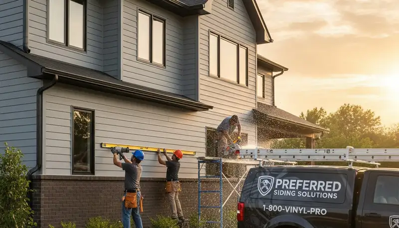 Vinyl siding installation on coastal home in Virginia Beach VA by Next Level Exteriors