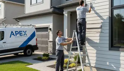 Vinyl siding repair on coastal home in Virginia Beach VA by Next Level Exteriors professionals