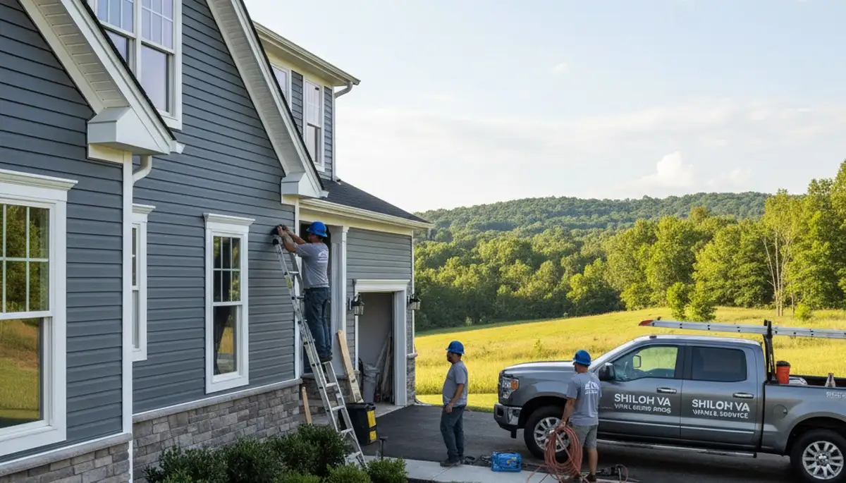 Vinyl siding installation on coastal home in Virginia Beach VA by local siding experts