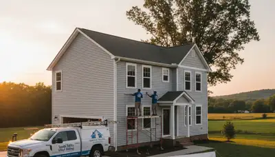 Vinyl siding installation on coastal home in Virginia Beach VA by local siding experts