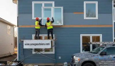 Professional window installation with durable vinyl siding in Virginia Beach, VA home exterior